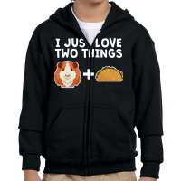 Funny Guinea Pig Taco Lover Furry Youth Zipper Hoodie | Artistshot