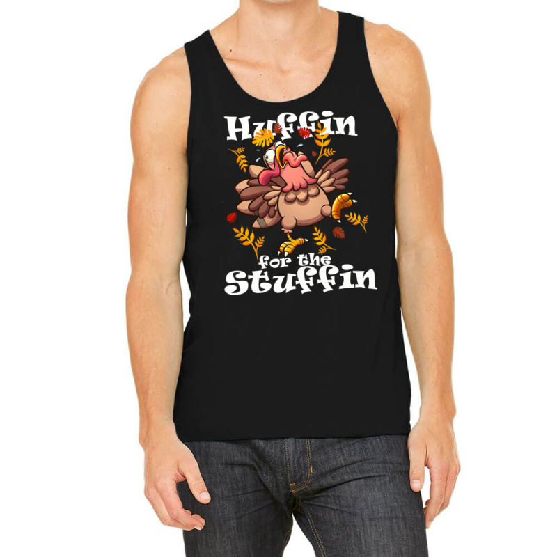 Huffin The Stuffin Turkey Trot 5k Race Tank Top by EnturArt | Artistshot