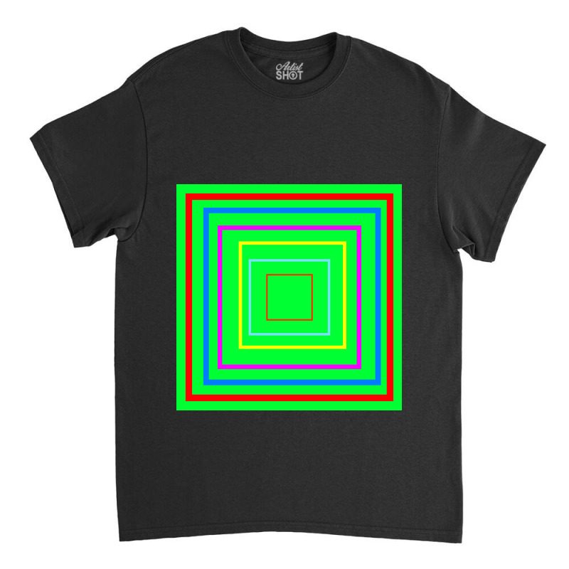 Hypnotic Squares Art Classic T-shirt by American choice | Artistshot