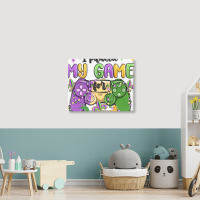 I Paused My Game For Mardi Gras Landscape Canvas Print | Artistshot