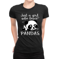 Just A Girl Who Loves Pandas Vital Ladies Fitted T-shirt | Artistshot