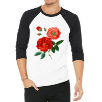 Red Rose Perfect 3/4 Sleeve Shirt | Artistshot