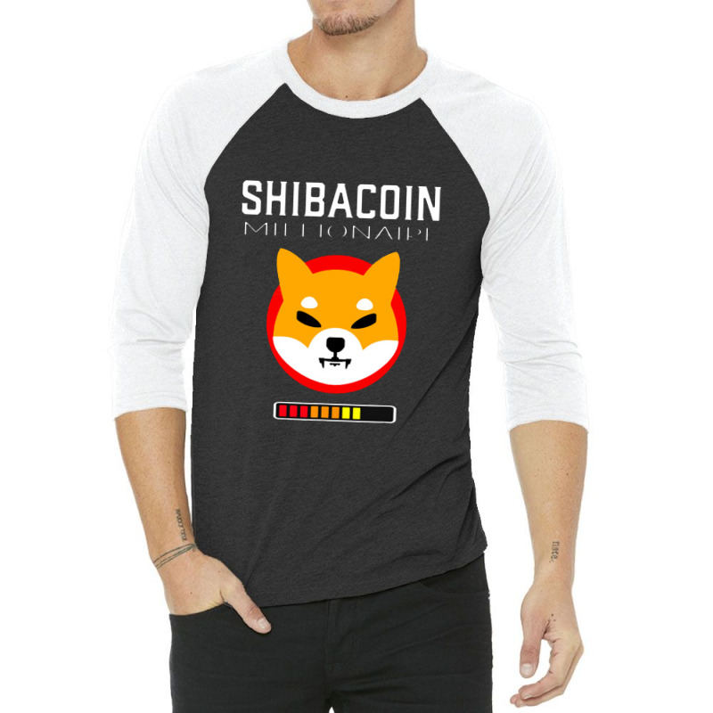 Shiba Coin Millionaire Loading Token Coin Shiba Inu Crypto 3/4 Sleeve Shirt | Artistshot