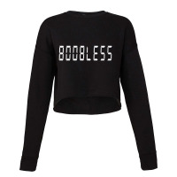 Boobless Vintage Calculator Nostalgic Stem Cropped Sweater | Artistshot