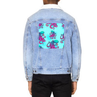 Colorful Octopus Seamless Pattern Unisex Sherpa-lined Denim Jacket | Artistshot