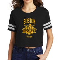 Distressed Retro Bruin Look Party Tailgate Gameday Fan Gift T Shirt Scorecard Crop Tee | Artistshot