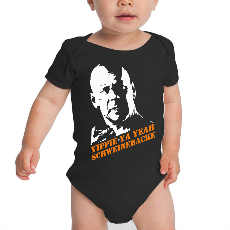 Yippie Ya Yeah Schweinebacke Die Hard Baby Bodysuit | Artistshot