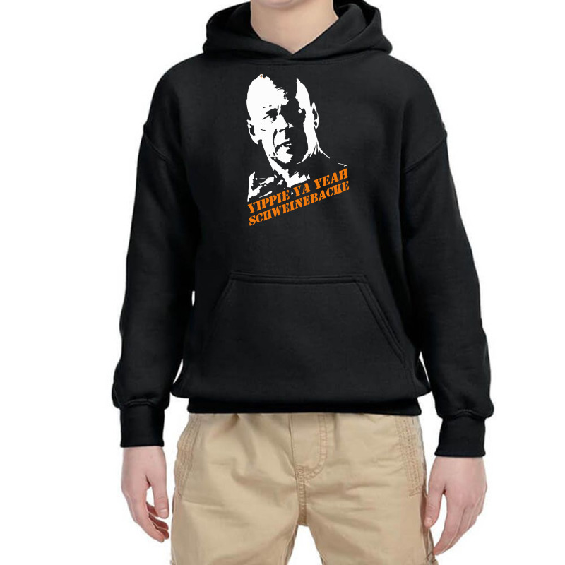 Yippie Ya Yeah Schweinebacke Die Hard Youth Hoodie | Artistshot