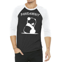 Panda Pandemic Pandamnit Pandenik 3/4 Sleeve Shirt | Artistshot