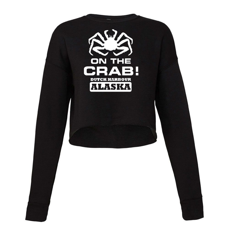 V T Shirt Inspired By Deadliest Catch   On The Crab. Cropped Sweater | Artistshot