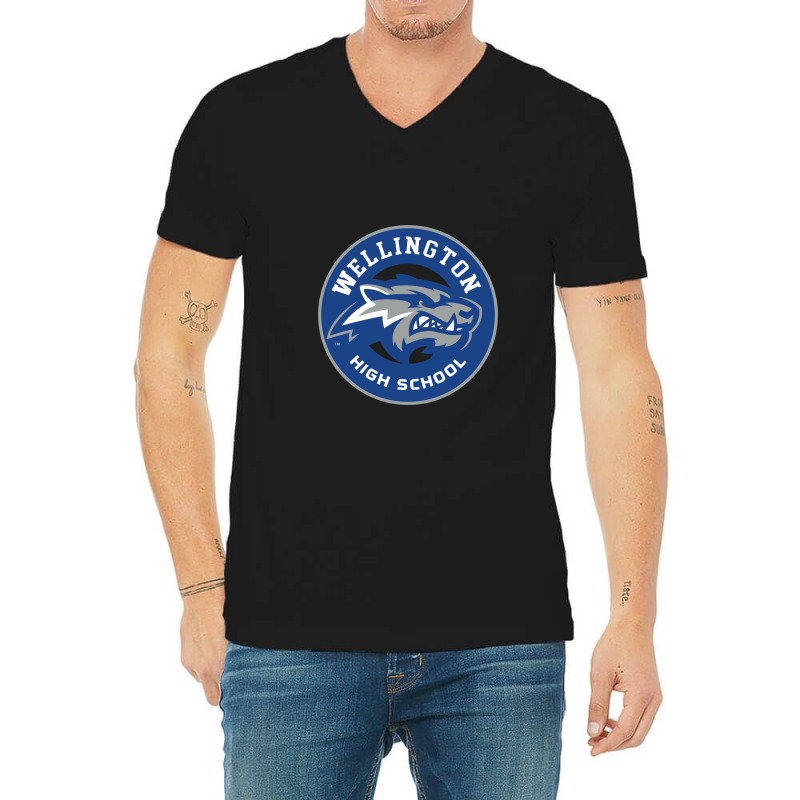 Wellington High School V-neck Tee | Artistshot