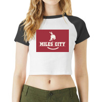 Miles City Montana Raglan Crop Top | Artistshot