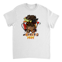 Afro Messy Bun Firefighter Mom Classic T-shirt | Artistshot