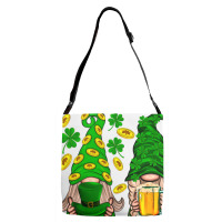 St. Patricks Day Gnomies Adjustable Strap Totes | Artistshot