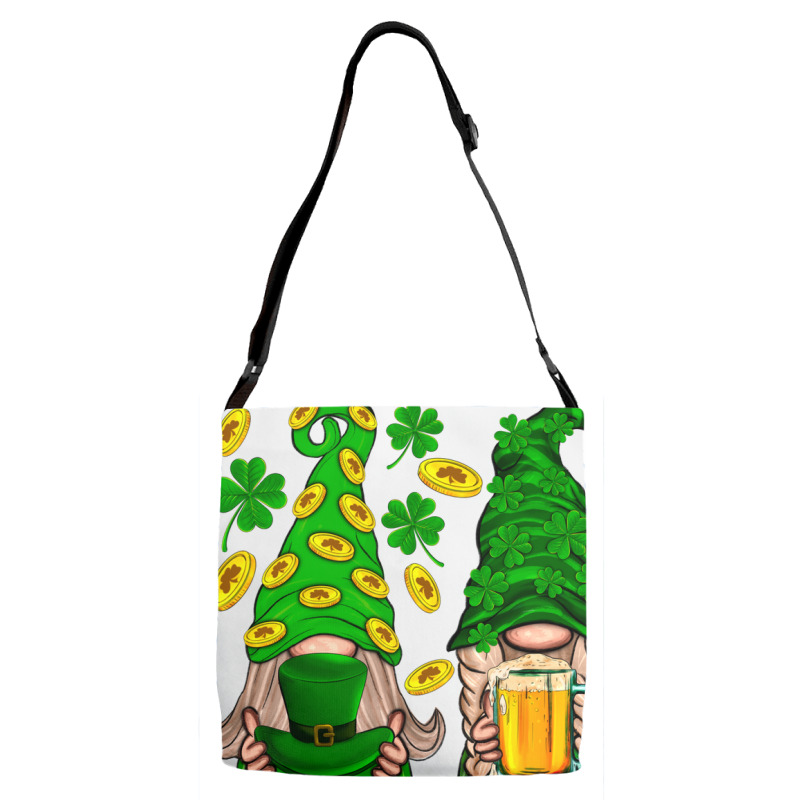 St. Patricks Day Gnomies Adjustable Strap Totes | Artistshot