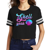 Shell Yeah Summer Ocean Scorecard Crop Tee | Artistshot