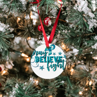 Pray Believe Fight Ovarian Cancer Ornament | Artistshot