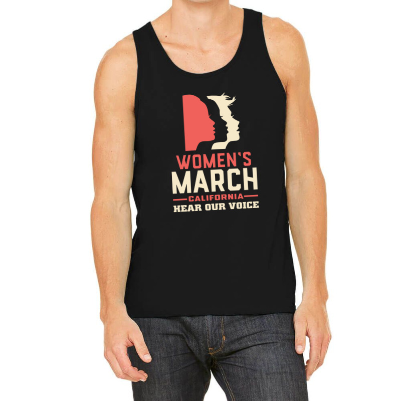 Women's March Hear Our Voice California Tank Top | Artistshot