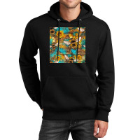 Bees And Sunflower Seamless Pattern Unisex Hoodie | Artistshot