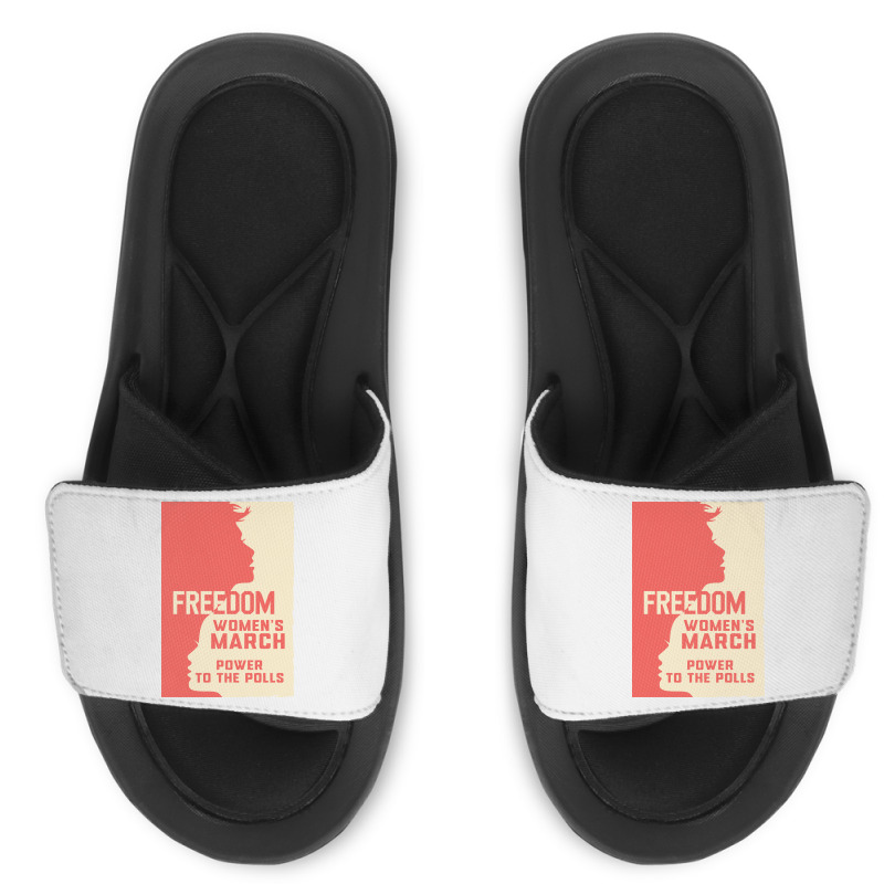 Womens March Freedom Power To The Poll Slide Sandal | Artistshot