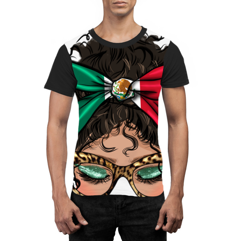 Proud Latina Messy Bun Graphic T-shirt by HRA Design Shop | Artistshot