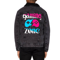 Gaming Zone Unisex Sherpa-lined Denim Jacket | Artistshot