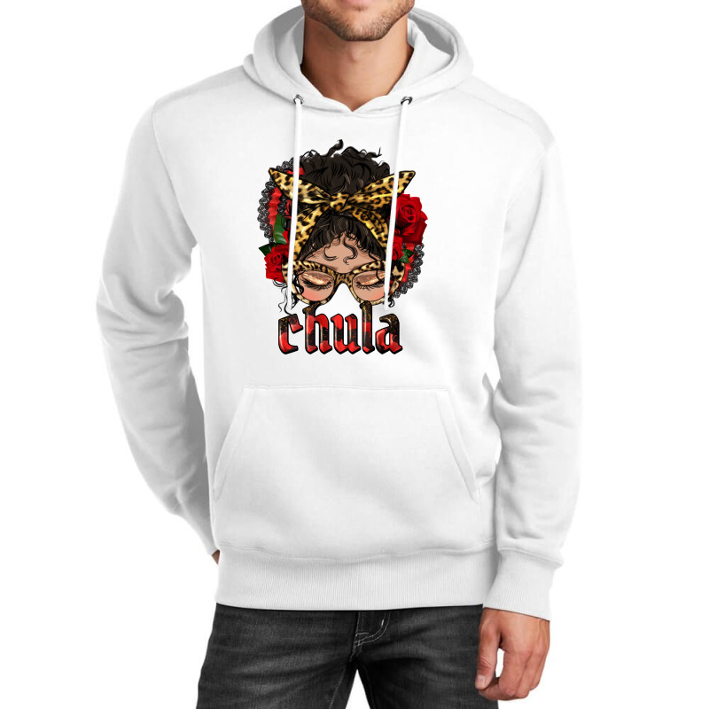 Latina Messy Bun Chula Unisex Hoodie by HRA Design Shop | Artistshot