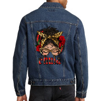 Latina Messy Bun Chula Men Denim Jacket | Artistshot