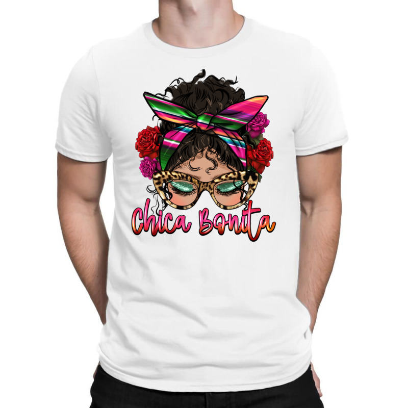 Latina Messy Bun Chica Bonita T-Shirt by HRA Design Shop | Artistshot