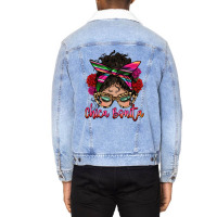 Latina Messy Bun Chica Bonita Unisex Sherpa-lined Denim Jacket | Artistshot