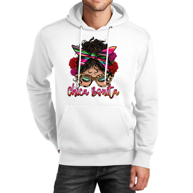 Latina Messy Bun Chica Bonita Unisex Hoodie by HRA Design Shop | Artistshot