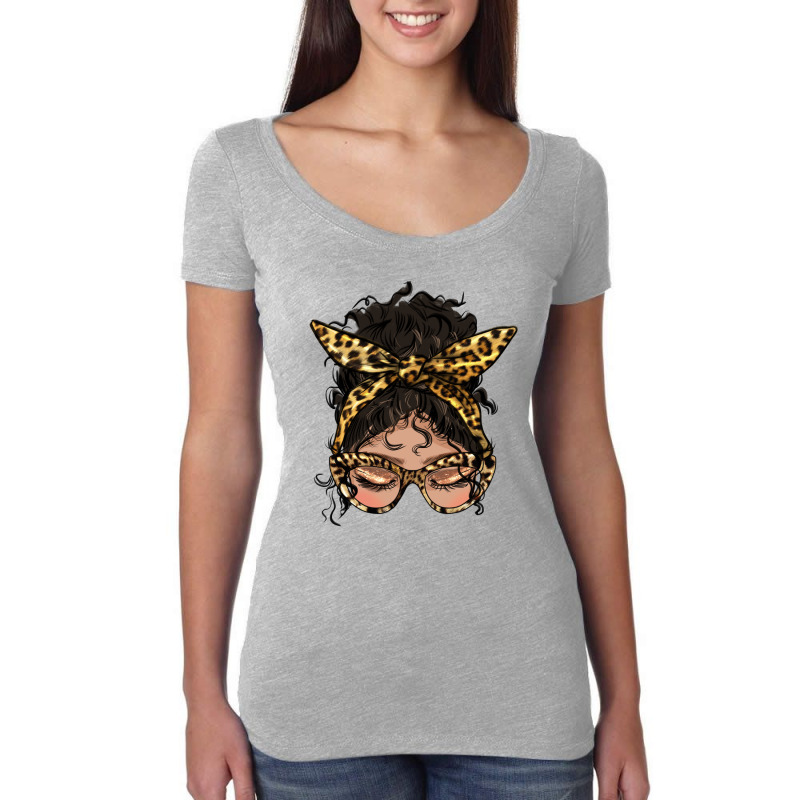 Latina  Messy Bun Women's Triblend Scoop T-shirt by HRA Design Shop | Artistshot