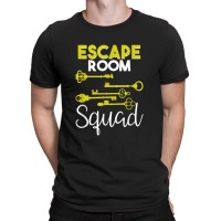 Escape Room Squad Geek Vintage Key Design Lock Team Crew T-shirt | Artistshot