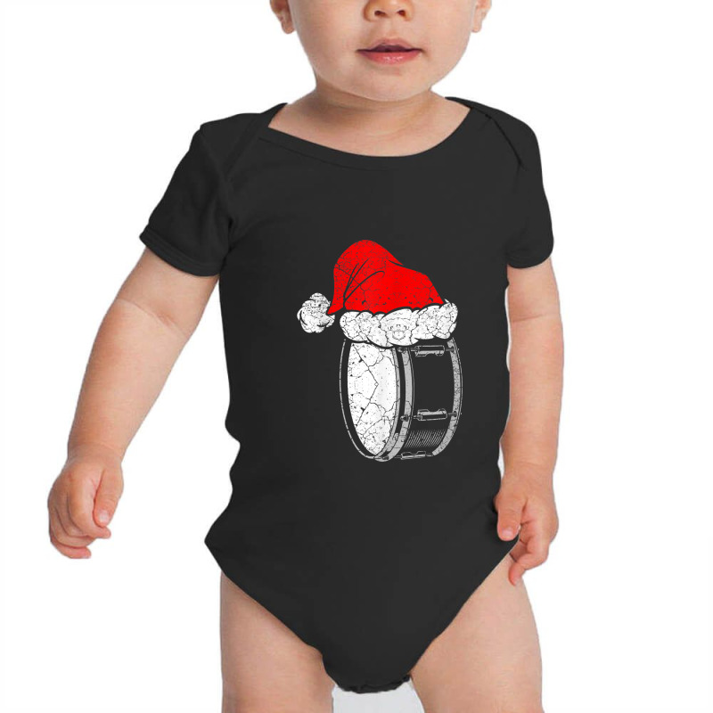 Christmas Musician Drummer Santa Instrument Music Baby Bodysuit by LemonJack | Artistshot