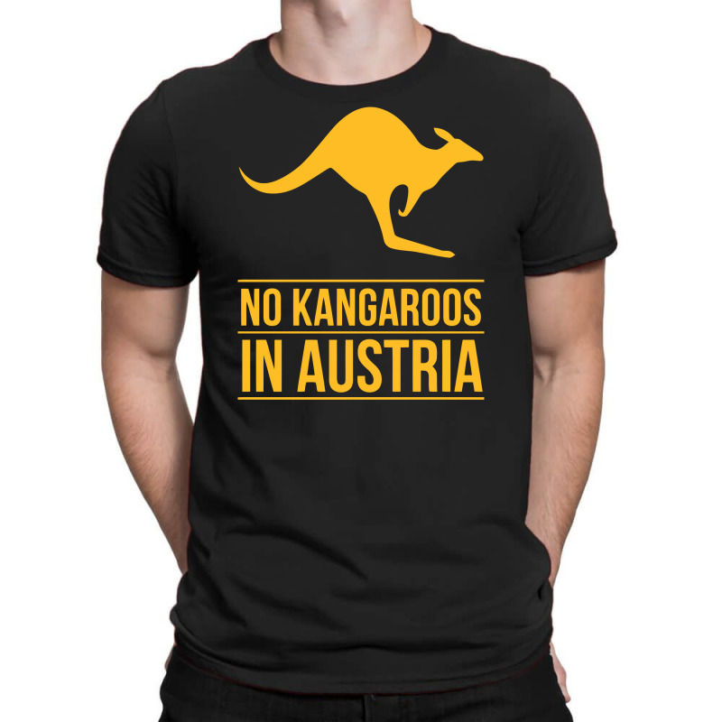 Custom No Kangaroos In Austria Funny T-shirt Erishirt By - Artistshot