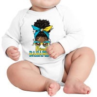 Afro Messy Bun Latina Proud Bahamian Long Sleeve Baby Bodysuit | Artistshot