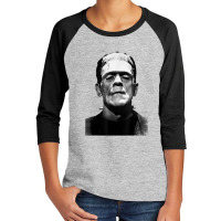 Classic Halloween Monster Horror Movie Frankenstein Monster Youth 3/4 Sleeve | Artistshot