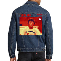 Terry Fox Picture Men Denim Jacket | Artistshot