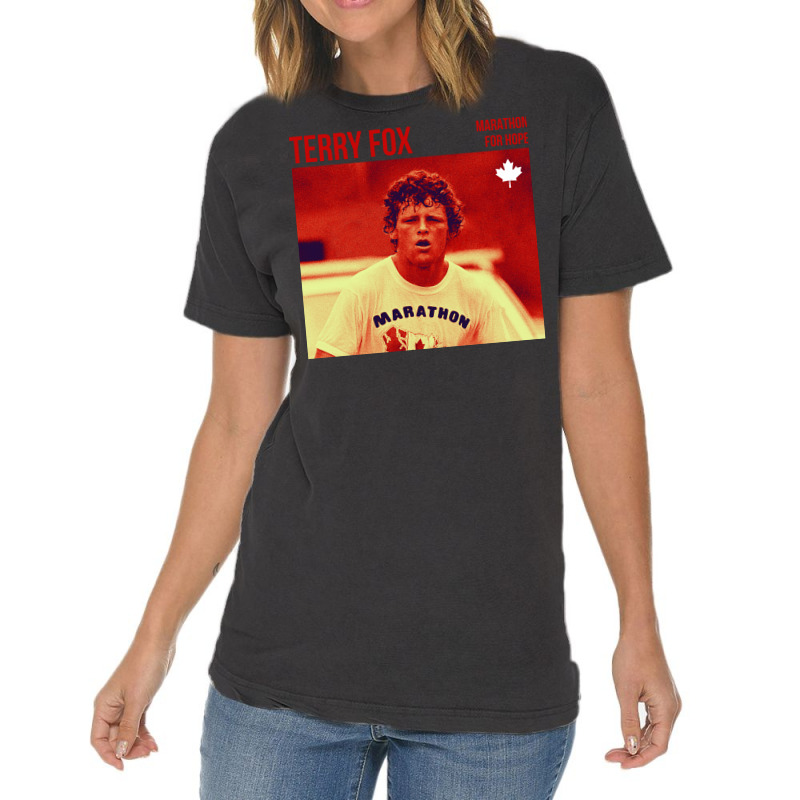 Terry Fox Picture Vintage T-shirt | Artistshot