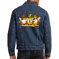 Western Bee Gnomes Beehive Honey Sunflowers Men Denim Jacket | Artistshot