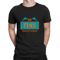 Fins Miami Florida American Football Dolphin Elements Animal T-shirt | Artistshot