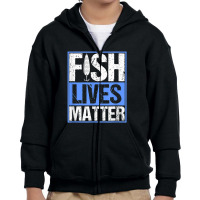 Fish Lives Matter Saltwater Aquarium Marine Biology Fishing Youth Zipper Hoodie | Artistshot