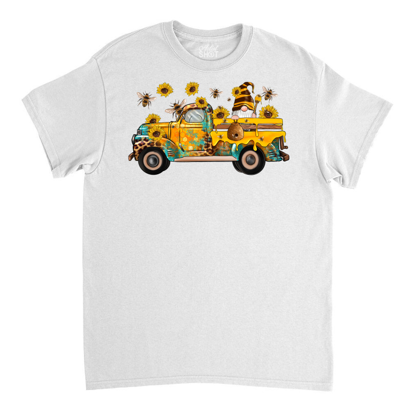 Western Bee Gnomes Truck Sunflowers Honeycomb Beehive Honey Turquoise Classic T-shirt | Artistshot