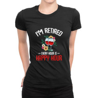 Flower Every Hour Is Happy Hour Ladies Fitted T-shirt | Artistshot