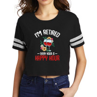 Flower Every Hour Is Happy Hour Scorecard Crop Tee | Artistshot