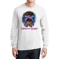 Afro Messy Bun Capricorn Queen Long Sleeve Shirts | Artistshot