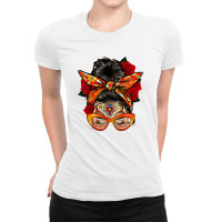 Latina Messy Bun Ladies Fitted T-shirt | Artistshot