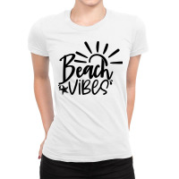 Beach Vibes Ladies Fitted T-shirt | Artistshot