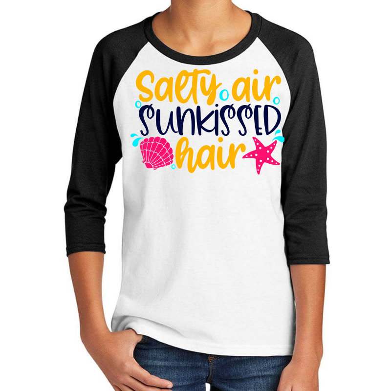 Salty Air Sunkissed Hair Youth 3/4 Sleeve by Purpleblobart | Artistshot