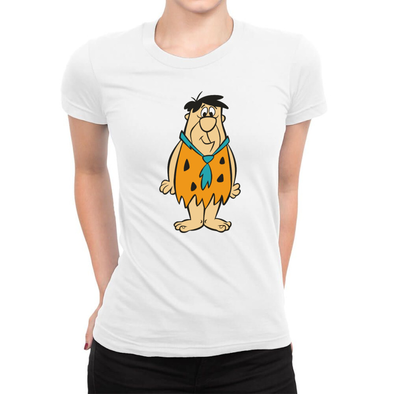 Flinstones Fred And Barney Ladies Fitted T-Shirt by mualimat | Artistshot